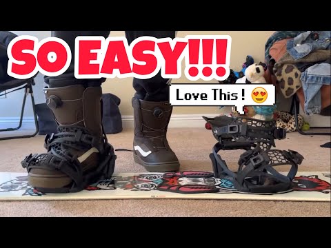 Nidecker Supermatic 2023/2024 Step In Snowboard Bindings | Is it that Easy?