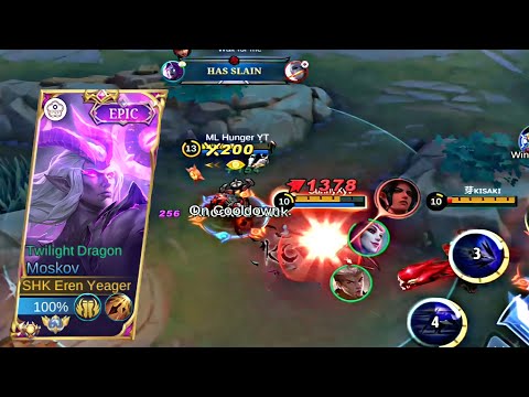 MOSKOV MULTI-SHOT IS BUILD ALWAYS BROKENNN!! MOSKOV BEST BUILD 2023 | MOBILE LEGENDS