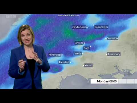 Emily Wood BBC One Points West weather February 23rd 2020 - 60 fps Better Quality