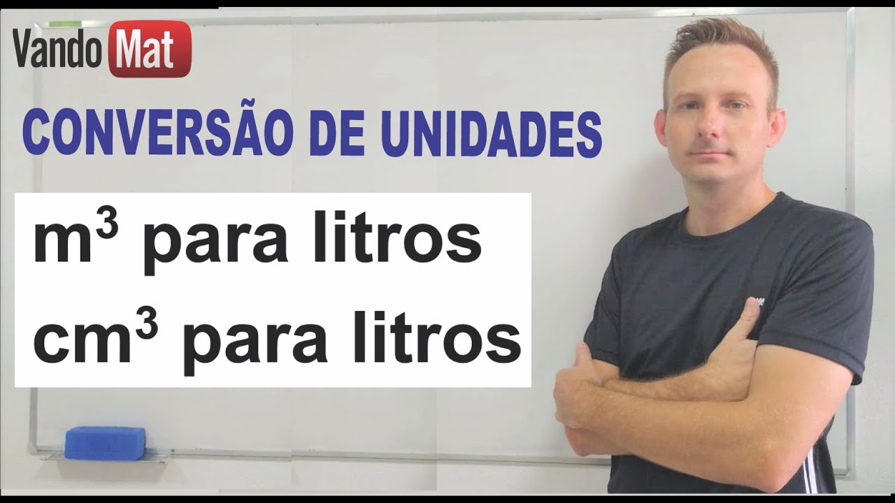 METRO CÚBICO PARA LITRO / CENTÍMETRO CÚBICO PARA LITRO / CONVERSÃO DE UNIDADES #encceja #enem