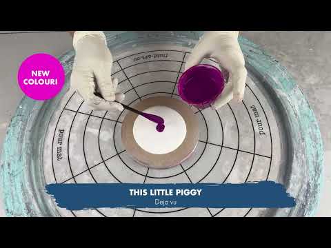 359. Sheleeart Fluid Artist - 6 Blooms using the new release This Little Piggy Pigments