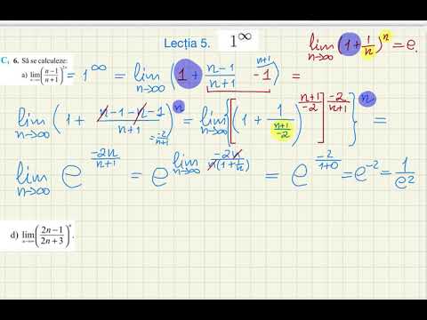 limite de siruri. cazul exceptat 1 la puterea infinit