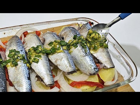 Sardinha de forno com este molho perfeito Especial da semana santa