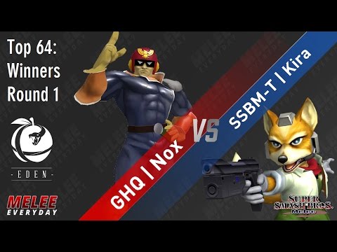 Eden - GHQ | Nox (Captain Falcon) vs. SSBM-T | Kira (Fox) - SSBM - Top 64, WR1