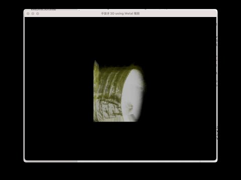 保健学科 Volume Rendering by RayCast in Metal (failure)