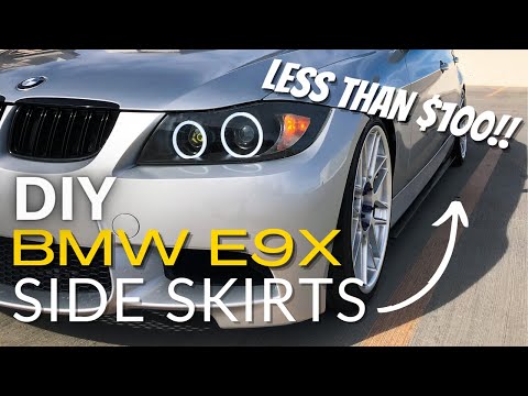 DIY BMW E9X side skirts for less than $100