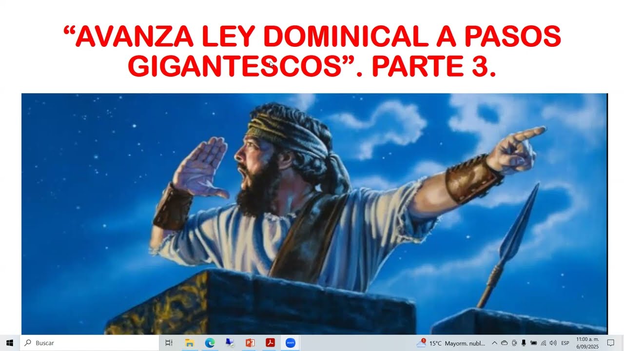 "AVANZA LA LEY DOMINICAL A PASOS GIGANTESCOS". PARTE 3 Carlos Gómez.