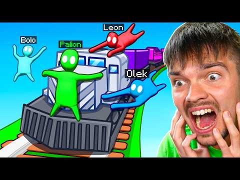 4 PRZYJACIÓŁ vs 1 POCIĄG w GANG BEASTS!