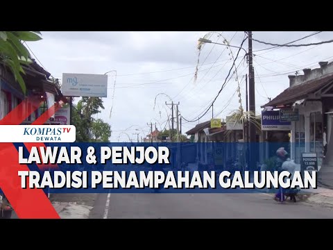 Lawar & Penjor, Tradisi Penampahan Galungan