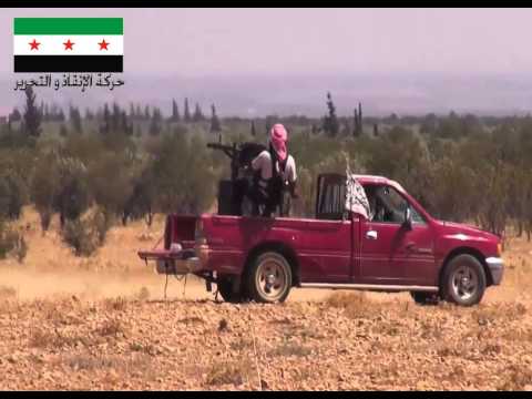 التصدي للرتل القادم الى جبهة بطيش جنوب حلفايا في ريف حماة بواسطة رشاش 14 من قبل جبهة الإنقاذ الثورية الإسلامية