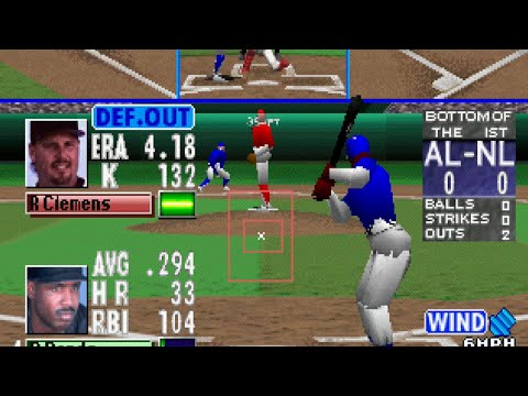 Bottom of the 9th: Major League Heroes (PS1) - CPU vs. CPU Gameplay - YouTube
