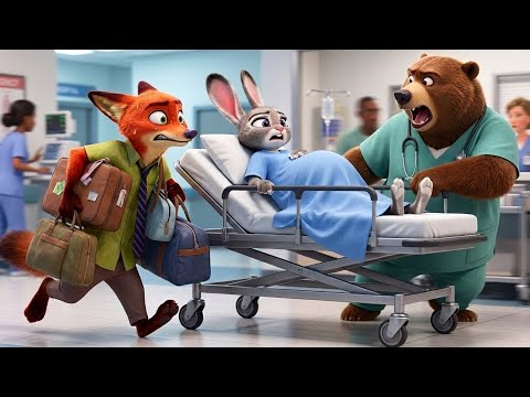 Zootopia 2: The Baby is Coming! 🚑 Nick & Judy’s Crazy Hospital Rush (Fan Animation)