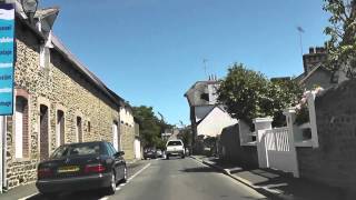 preview picture of video 'Driving Along Rue Roger Vercel & Rue Paul de Foucaud, Saint-Quay-Portrieux, Brittany, France'