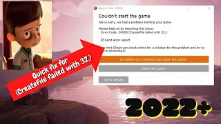 Download lagu Error Code: 30005 ( CreateFile failed with 32 .) RUST EASY FIX 2022  mp3
