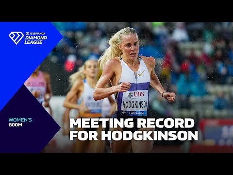 Keely Hodgkinson breaks 23-year-old MEETING RECORD in Lausanne 800m - Wanda Diamond League 2025