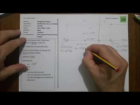ESERCIZIO DI NAVIGAZIONE - NST001 - Navigazione stimata 001 - 20 MINUTI
