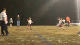Sebastian scores a touchdown