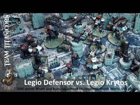 Legio Defensor vs Legio Krytos - 2000 Points Adeptus Titanicus Battlereport/Full Gameplay [engl./HD]