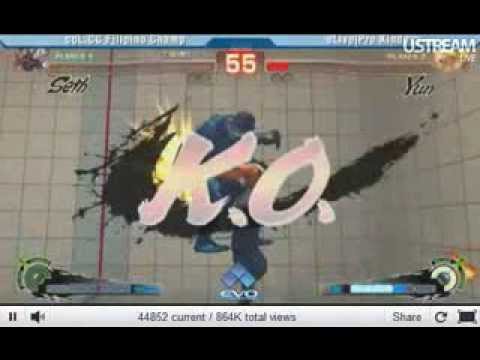 EVO 2011 - SSF4 AE - Filipino Champ (Dhalsim) vs. Kindevu (Yun)