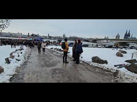 24 01 21 Deutzer Werft, CGN   Demo gegen rechts 01