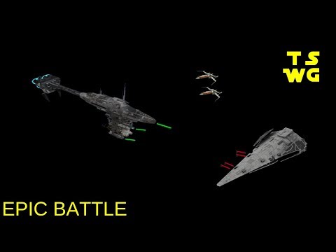 Imperial Raider-class corvette and 2 X-wing vs. Nebulon-B - Star Wars Battlefront 2 (no commentary)