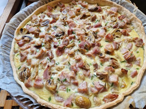 QUICHE JAMBON CHAMPIGNONS 🍄‍🟫