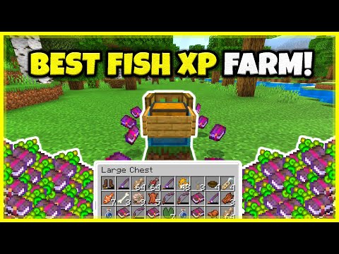 Mod Stop - BEST FISH XP FARM (AFK!) In Minecraft Bedrock 1.20 !!
