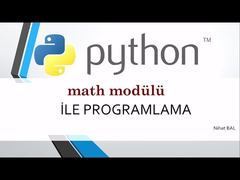 python 3 dersleri -26-math modülü ve matematiksel işlemler