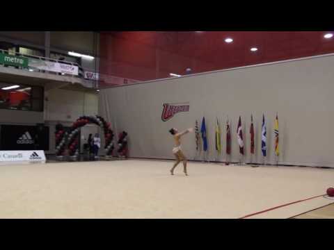 Natali Nikolova SeniorH Ball QC 2016 Canadian Championships RG