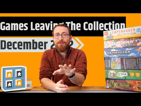 Games Leaving My Collection: December 2022 - The Final End Of Year Culling...It's Large