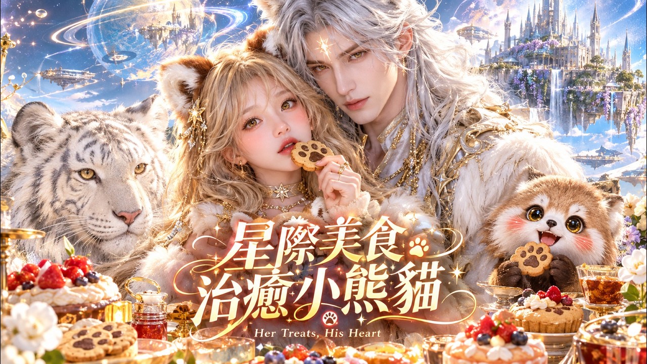 【一口氣看完】💖🐺 美食博主穿越星際變廢弱小熊貓！靠做飯治癒狂暴戰隊，高冷白虎上將對我全程獨寵護航！#drama #ai #动漫 #兽世 #女頻 #甜宠