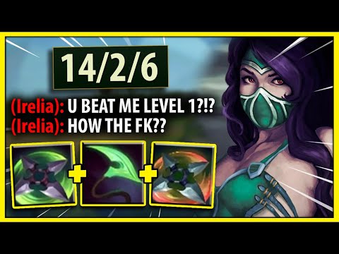 THIS is how to FIRST BLOOD any Melee Champion as Akali...EASY WINS - League of Legends