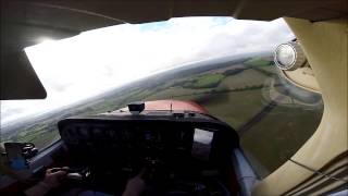 preview picture of video 'Landing at Compton Abbas in G-ROLY on 04/11/2014'