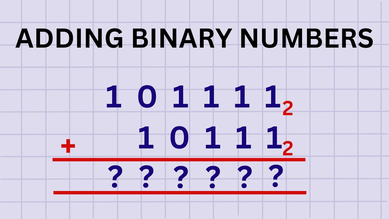 How to Add Binary Numbers | Binary Addition | Adding Binary Numbers | Adding Base 2 Numbers
