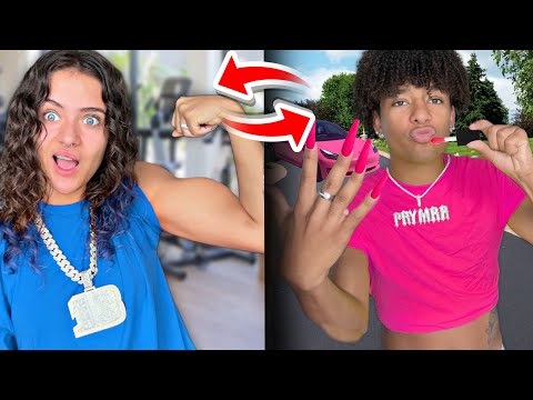 SWAP LIVES For 24 Hours!! Prymrr and Kane Bailey 