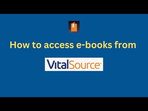 Guide On How To Access E Books From Vitalsource Database