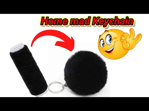 Diy pLush poM poM Keychain - Best Keychain  Ever