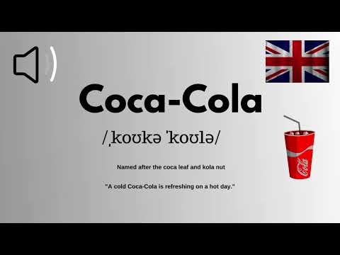 How to Pronounce Coca-Cola in British Accent correctly- English With Zee
