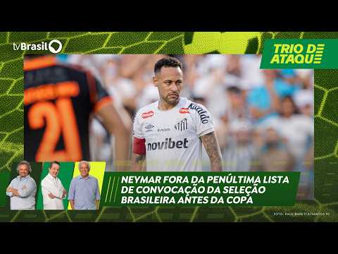 Neymar está fora da penúltima convocação da seleção brasileira antes da Copa