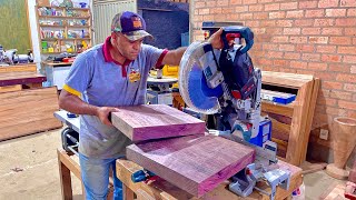 Uma Beleza de Trabalho Com um Pranchão de Madeira de Roxinho - Beautiful Work with Wooden Plank