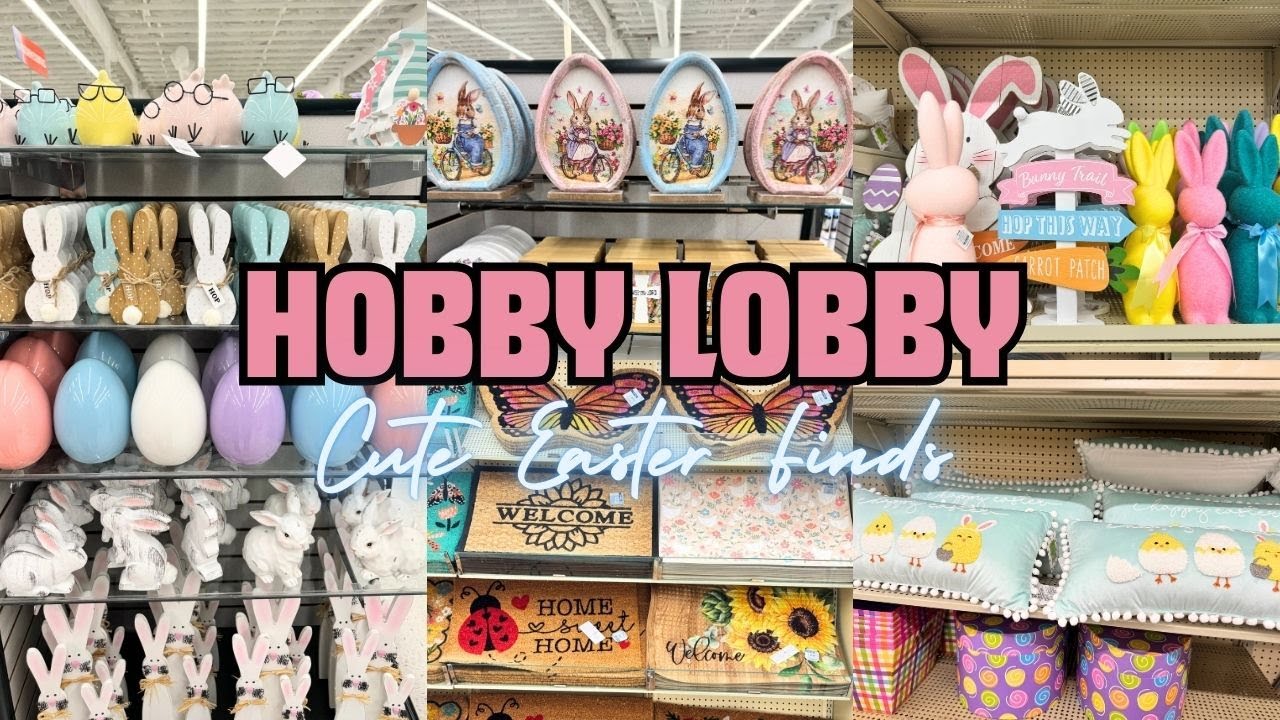 Hobby Lobby Easter 2025 Finds! 🐰🌸 CUTEST Easter Decor & Must-Haves!