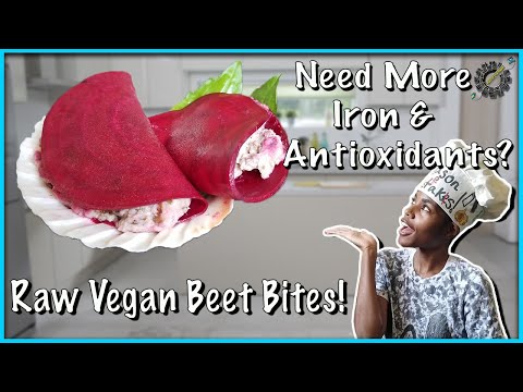 Easy Raw Vegan Beet Bites Recipe Full of Iron and Antioxidants! | Let's "Beet" Up Yer Body 😁 !