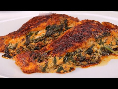 Easy Spinach Stuffed Salmon