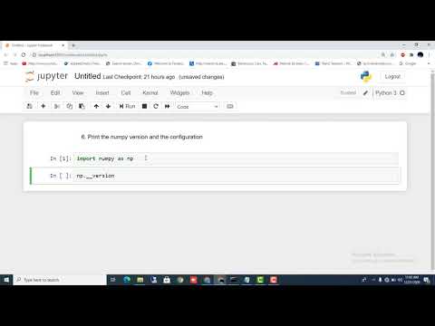 Print The Numpy Version And The Configuration Python Tutorial For Beginners Shaheencodingzone