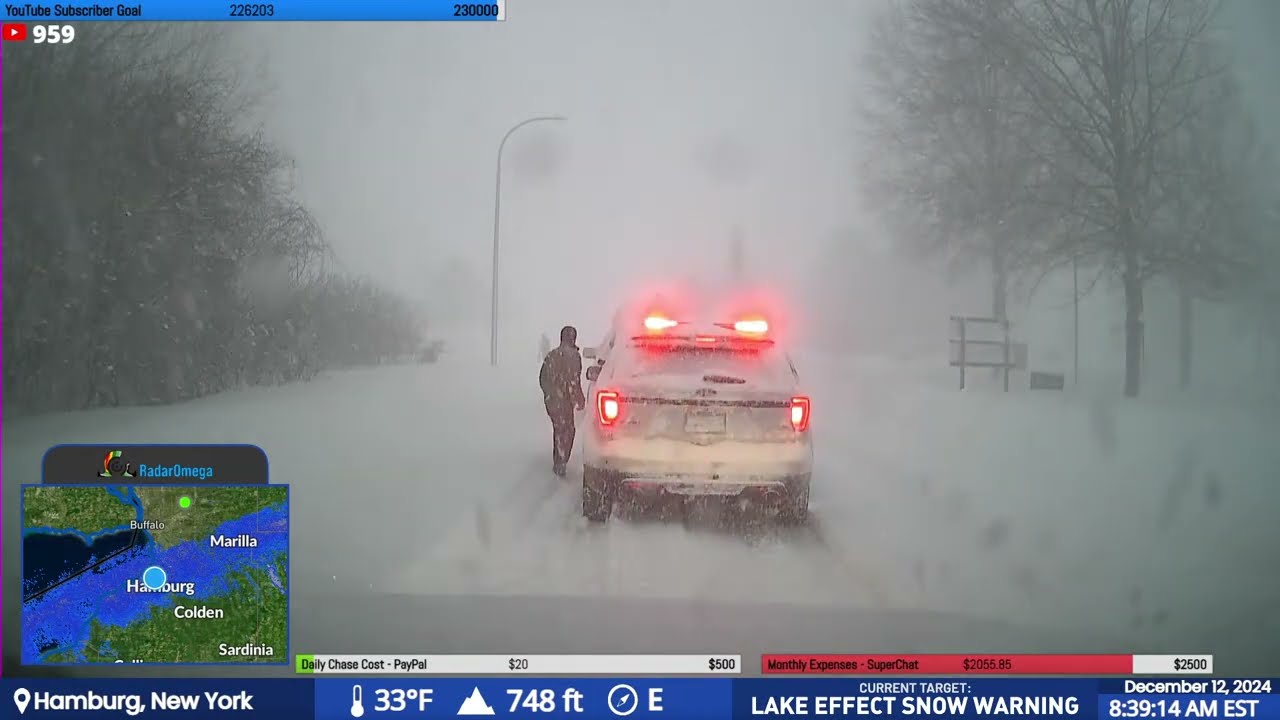 🔴LAKE EFFECT SNOW - LIVE STORM CHASER