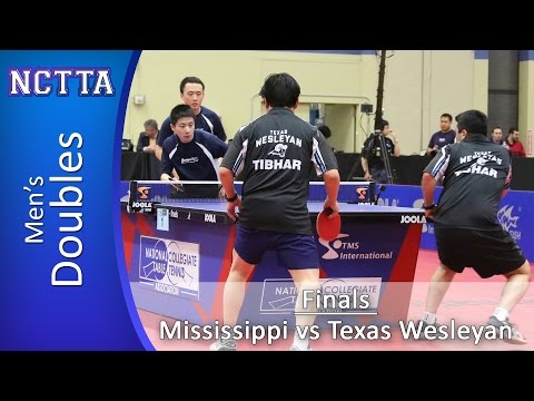2015 TMS NCTTA Nationals: Mens Doubles Finals - Mississippi vs Texas Wesleyan [A]