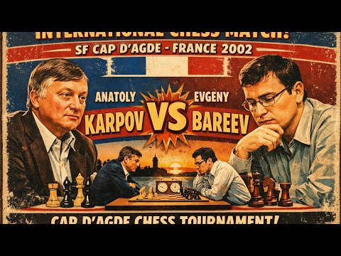 Anatoly Karpov vs Evgeny Bareev | SF Cap d’Agde, France 2002