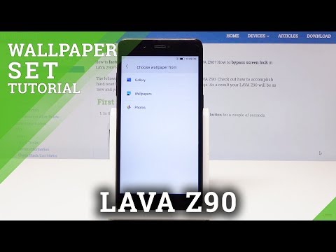 LAVA Z90 CHANGE WALLPAPER / Set Up Home Screen Wallpaper