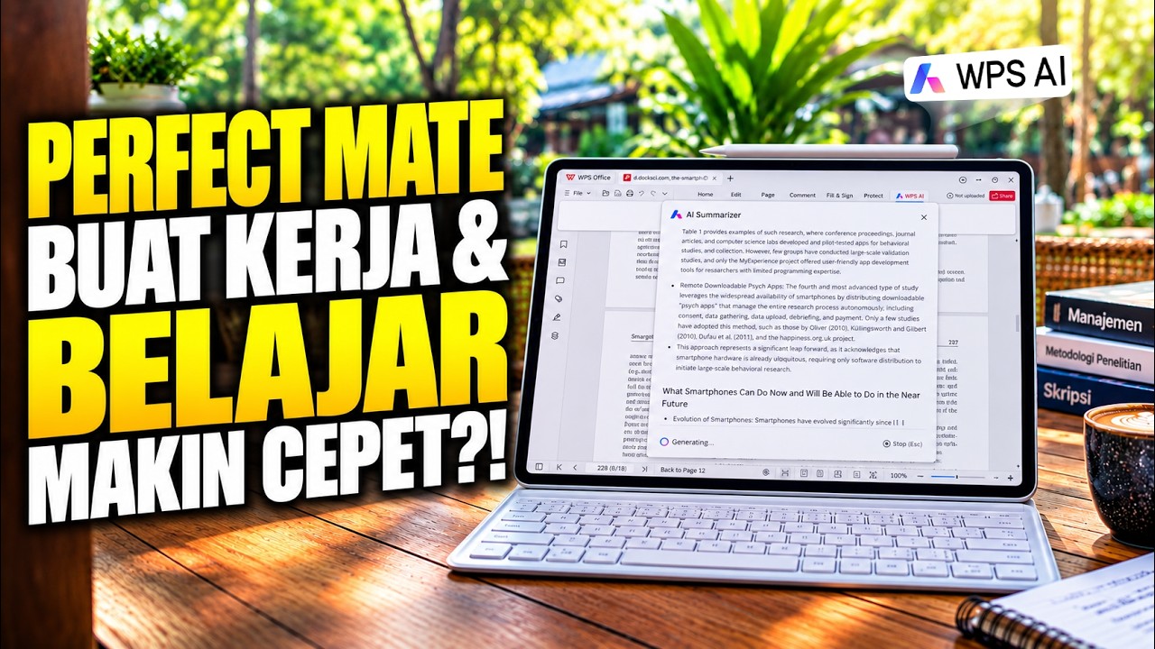 Tips Kerja & Nugas Efisien di HUAWEI MatePad Air 2026 Pakai PC Level WPS Office & HUAWEI Notes