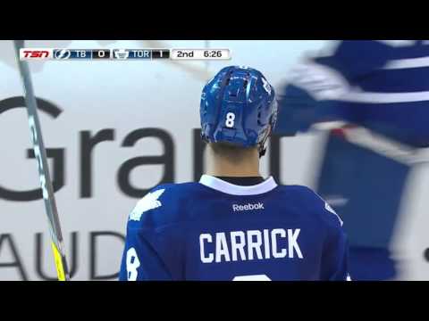 Connor Carrick first goal as a Maple Leaf (Lightning vs Maple Leafs) - March 15th 2016